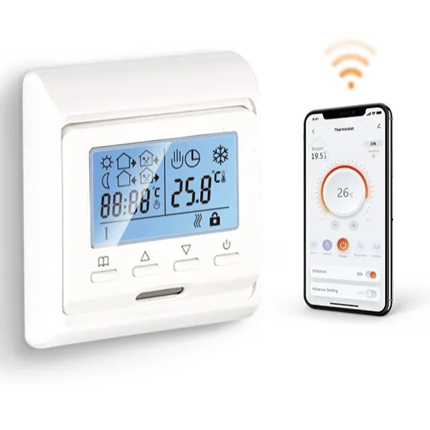 Tuya smart home wlan fußbodenheizungsthermostat funktioniert mit dem google assistent und alexa thermostat