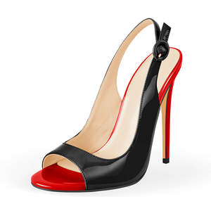Personalizza le scarpe con <span class=keywords><strong>tacco</strong></span> alto Peep Toe sfumate <span class=keywords><strong>bordeaux</strong></span> per le donne sandali con <span class=keywords><strong>tacco</strong></span> 12cm con cinturino e cinturino - Product Image 2