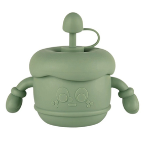Hercules bébé Silicone formation tasse étanche Portable enfant en bas âge Sippy tasses antidérapant poignée tout-petits paille bouteille d'eau alimentation - Product Image 5