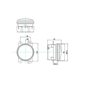 Hiệu suất cao 4 inch vòng dẫn đèn sương mù thay thế được xây dựng EMC 6000k 6500K 30W 12V cho Wrangler JK - Product Image 4