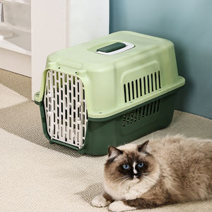 Cage de <span class=keywords><strong>transport</strong></span> <span class=keywords><strong>pour</strong></span> animaux de compagnie en plastique jaune, porte en acier, boîte de <span class=keywords><strong>transport</strong></span> <span class=keywords><strong>pour</strong></span> chat, cage de voyage <span class=keywords><strong>pour</strong></span> chien et chat, approuvée par les compagnies aériennes - Product Image 5