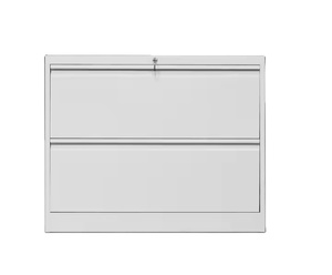 Archivador lateral de acero de 2 cajones con cierre centralizado Muebles de oficina duraderos Características bloqueables de metal de golpe ancho - Product Image 1