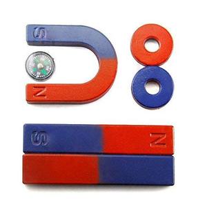 <span class=keywords><strong>Aimant</strong></span> alnico <span class=keywords><strong>rouge</strong></span> bleu pour école, magnet éducatif - Product Image 1