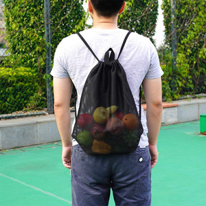 Extra large Soccer Ball Bag Heavy Duty Sports Mesh Bag Durable Gear Equipment Bags for Swimming, Baseball