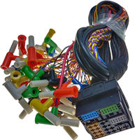 Kabel Harness Mobil Linksunet TE 52PIN 2278598-3 untuk Pemutar Multimedia, Inti Tembaga, Isolasi PVC, Steker Banana Jantan-Betina 4mm