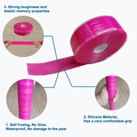 5 pièces par lot, rubans en silicone, rubans adhésifs en caoutchouc de silicone, pour la pole dance, poignée de poteau