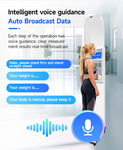 Báscula de Altura y Peso con Monedero, Pantalla Táctil de 10.1 Pulgadas con Impresora Térmica para Farmacia o Gimnasio - Product Image 1