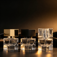 Mini flacon de parfum vide en verre de 15 ml, rechargeable, atomiseur de parfum de voyage, conteneur de parfum portable pour cosmétiques