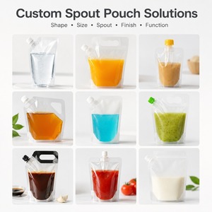 Bolsa de líquido biodegradable, bolsa de agua de pie con pico, bebidas energéticas, comida de bebé, jugo, <span class=keywords><strong>Capri</strong></span>, bolsa de sol, cremallera, número de modelo liso - Product Image 2