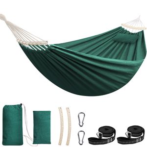 Boho <b>Hammock</b> with Tassels, Cotton Canvas Portable <b>Hammock</b> with Hanging Ropes & Carrying Bag, for Indoor& Outdoor, Patio, Beige - Product Image 6