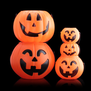 Cubos de calabaza de Halloween LED de plástico baratos al por mayor 2024 - Product Image 6