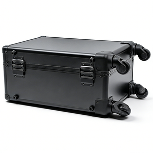 Caja de Almacenamiento y Exhibición con Ruedas para Tarjetas Coleccionables Deportivas Graduadas de 18 Pulgadas y 4 Ranuras, de Aluminio, para Ferias Comerciales - Product Image 3