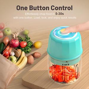 Picadora de Alimentos Eléctrica Portátil, Resistente al Agua y Duradera, Picadora de Frutas y Verduras, Venta Directa de Fábrica - Product Image 6
