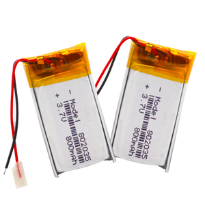 사용자 정의 802035 500mah 800mah 3.7v 리튬 폴리머 배터리 리튬 이온 셀 충전식 배터리 Lipo 배터리 - Product Image 2