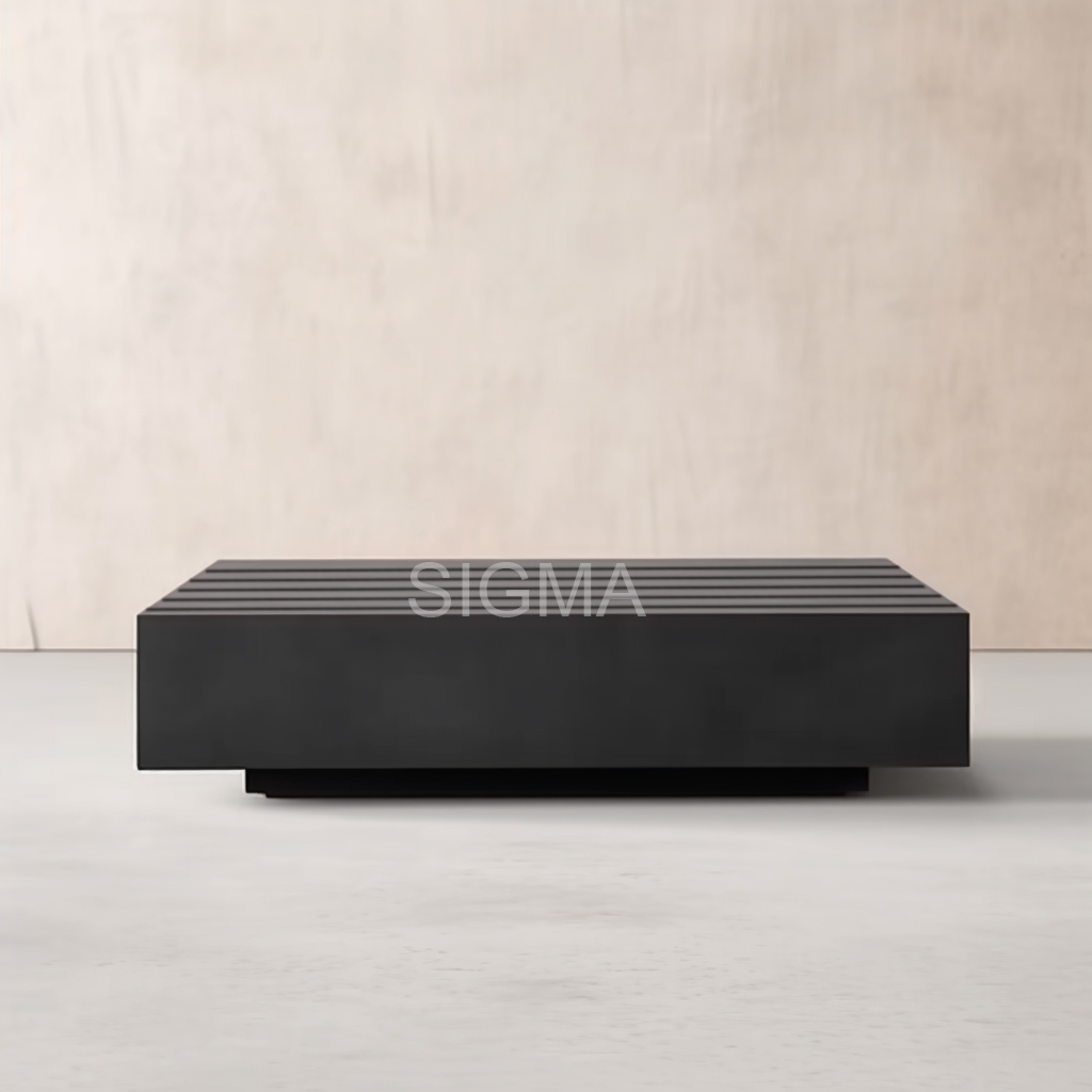 Sigma 2023 hot Selling Rectangular Metal Low Tea Table Modern Aluminum Sofa Side Table Courtyard Leisure Garden Coffee Table
