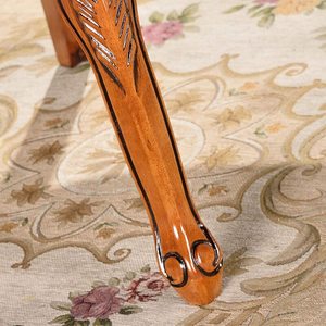 Ghế Ăn Tân Cổ Điển Với Tay Vịn Ghế Bành Lưng Cao Ghế Phòng Ăn Với Nhà Hàng Chân Gỗ - Product Image 4