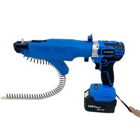 Portable automatique décoration panneau de gypse chaîne chaîne ceinture sans fil vis pistolet tête de clou pour bois