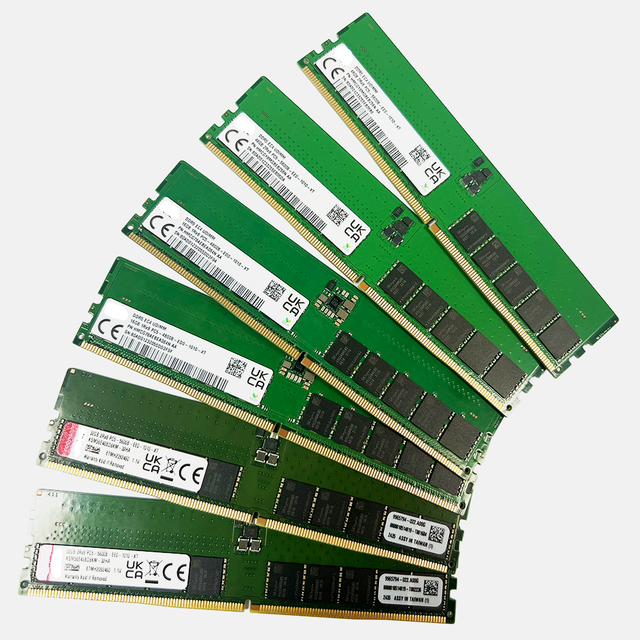 Wholesale DDR5 Server Memory Rams DDR5 16G 24G 32G 48G 4800Mhz 5600/6400Mhz 7200/8800Mhz ECC UDIMM Memoria Module for Server Ram