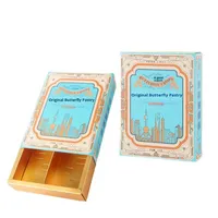 Boîte à tiroir rigide en carton blanc personnalisée pour cadeaux et artisanat avec gaufrage, lamination brillante, forme rectangulaire, emballage personnalisable