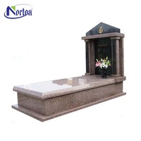 Monument funéraire en granit poli, design personnalisé, simple, extérieur, européen, en marbre, à vendre