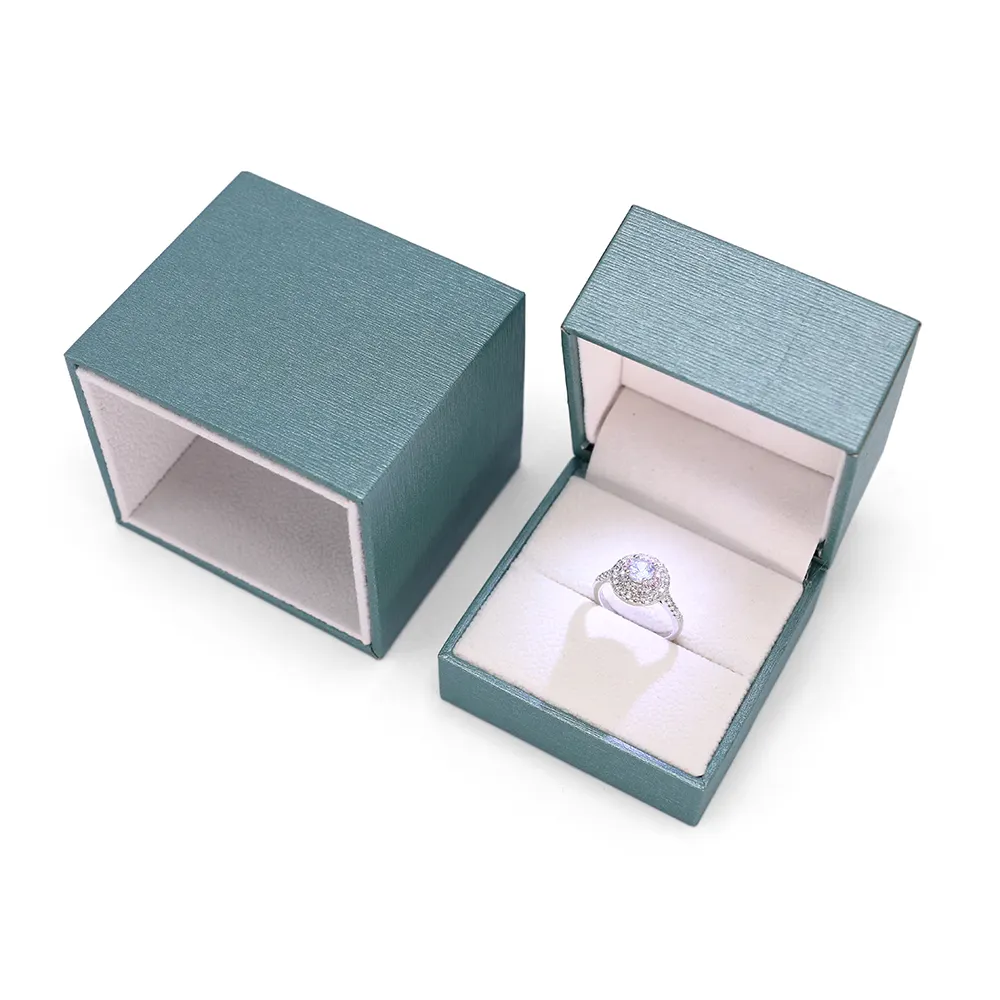 FADELI Wholesale cheap ring paper jewelry drawer box gift box led light ring box paper