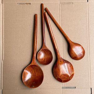 Wooden Soup Ladle Handmade Solid Color For Rice Noodles And Ramen Serving - Product Image 4