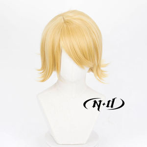 Perruques de <span class=keywords><strong>cosplay</strong></span> ND Rin Kagaminee, courtes, blondes, résistantes à la chaleur, pour costume de Comic Con - Product Image 6