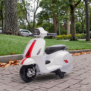 Moto da corsa Sprint anni sessanta modello elettrico in plastica per bambini con licenza per auto a batteria - Product Image 1