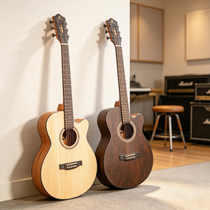 Cina 40 pollici <span class=keywords><strong>chitarra</strong></span> <span class=keywords><strong>acustica</strong></span> corpo di abete rosso a buon mercato strumenti musicali per la vendita <span class=keywords><strong>chitarra</strong></span> Folk <span class=keywords><strong>chitarra</strong></span> da viaggio per i principianti - Product Image 1