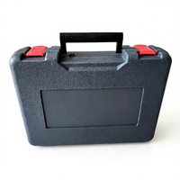 Boîte à outils en plastique moulé par soufflage, mallette de rangement rigide pour équipement avec poignée et loquet, moule extérieur partagé, cavité intérieure personnalisée OEM & ODM