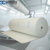 Filtre diffuseur d'air de plafond M5 Grade 600g pour cabine de peinture, filtration d'air CVC avec technologie Paint Stop, en fibre synthétique