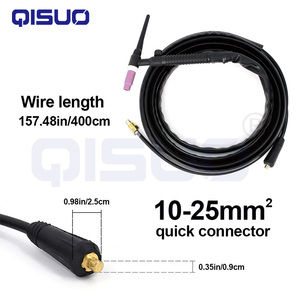 Tig Hàn ngọn đuốc wp17 thợ hàn ngọn đuốc 4M 140A 150-AMP làm mát bằng không khí SR-17V Tig thợ hàn súng với Châu Âu cắm - Product Image 2