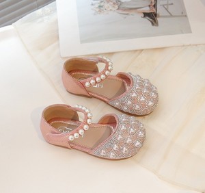 Chaussures de princesse pour filles, nouvelle collection été, version coréenne, semelle souple, sandales de princesse à la mode avec perles, princesse de l'eau - Product Image 3