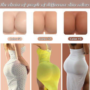 Pantaletas de silicona para mujer, talla grande, 6 colores, con relleno para realzar glúteos y caderas, efecto bombom, para realzar la figura - Product Image 2