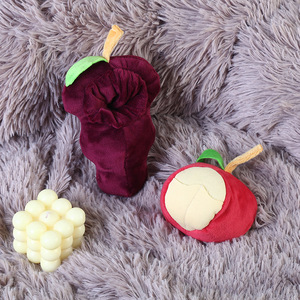 Jouets à mâcher pour animaux de compagnie Kinghon, style coréen, en peluche créative de haute qualité, fruits populaires, pomme cachant de la nourriture, best-seller, 11x8cm, vente en gros - Product Image 6