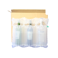 Emballage à bulles en colonne d'air gonflable transparent pour bouteilles