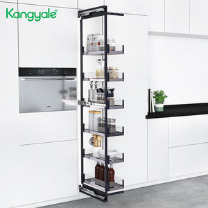 Kangsop-armarios de despensa para cocina, <span class=keywords><strong>armario</strong></span> de almacenamiento extraíble, estante de organización de unidad alta, cesta de almacenamiento - Product Image 4