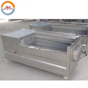 Otomatik endüstriyel patates yıkayıcı ve soyucu makinesi oto sanayi patates fırça soyma kesici dilimleme satılık ucuz fiyat