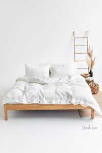 Stonewashed Ivory Queen Linen <b>Pillow</b> Cover Soft White Waxed Home Cushions Plaid Knitted Decorative <b>Throw</b> <b>Pillows</b> King - Product Image 5