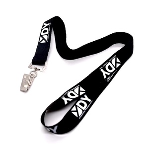 Yudi YDSS-0108 rộng màu đen Polyester cổ dây lụa màn hình in ID chủ thẻ tên Tag cho triển lãm thương mại kinh doanh - Product Image 1