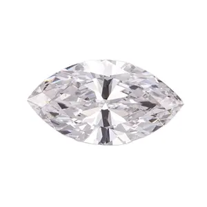 Harga grosir 1.03CT F warna SI2 VG Marquise Cut Lab dibuat berlian putih longgar berlian CVD dengan sertifikat IGI