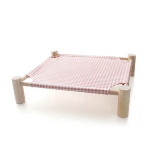 Outdoor Camping Wooden Elevated Portable <strong>Bed</strong> Cat Hammock With Comfortable Canvas <strong>Pet</strong> <strong>Dog</strong> Cat <strong>Bed</strong> Raised - Product Image 5