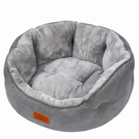 Lit doux lavable en machine rectangulaire, respirant, épais et chaud, rembourré en daim uni