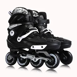 Sepatu Roller Skating Dewasa Profesional Slalom Gratis Skating Inline Skate 4 Roda Sepatu Bot Dapat Dilepas Ukuran Tetap Dalam Stok