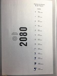 Bling feuille dos plat Bikini décoration cristal en vrac Hot Fix strass nuancier - Product Image 4