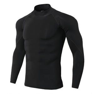 <span class=keywords><strong>T</strong></span>-<span class=keywords><strong>shirt</strong></span> à manches longues pour homme PRO Sports Running Col haut Automne Hiver Sweat-<span class=keywords><strong>shirt</strong></span> extensible à séchage rapide Pull-over pour adulte Fitness - Product Image 6