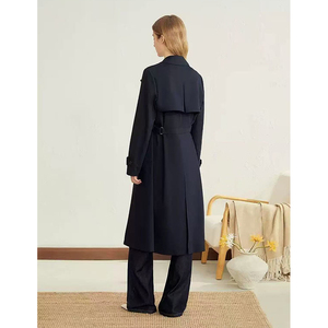 Tùy Chỉnh Phụ Nữ Thời Trang Áo Khoác Sang Trọng Dài Parka Tùy Chỉnh Mùa Thu Phong Cách Giữa Chiều Dài Cape Áo Gió Lỏng Giản Dị Rãnh Áo Khoác - Product Image 3