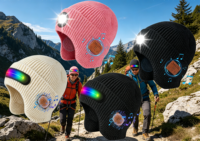 Cappello LED RGB Luminoso all'Ingrosso con Cappello Musicale in Maglia e Altoparlanti Stereo Integrati per Corsa Notturna Ciclismo Campeggio