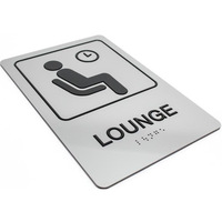 Panneau composite en aluminium imprimé en relief 3D ADA Braille personnalisé pour salle d'attente, 68 pouces