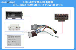 Android 2 Din Autoradio Multimedia-Player Universelles Zubehör Kabeladapter Stecker für HUMMER H2 - Product Image 2